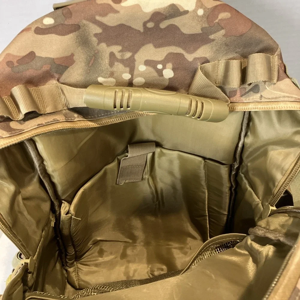 US Army National Guard WI Camo Backpack Tactical MOLLE Field Bag Expandable Gear